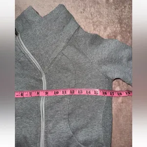 Lululemon Women’s Asymmetrical‎ Scuba Full Zip Jacket Gray Size 4 thumbnail 7