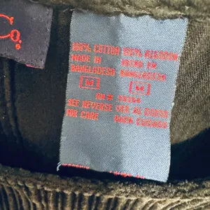 Denim And Co Vintage Corduroy‎ Black Jumper Dress Y2K pockets sz M 100% cotton thumbnail 6
