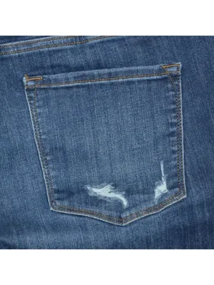 Plus Size 18 KanCan High Rise Dark Wash Ripped Bootcut Jeans Stretch Denim thumbnail 6