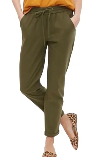 J.Crew Factory Linen Blend Utility Jogger Pants/Chinos Drawstring Waistband 12 thumbnail 1