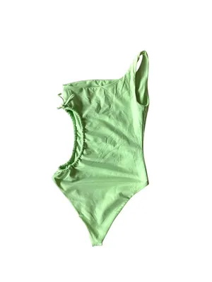 Jade Apex One Piece Swimsuit Lime Green Size S Beach Vacation Resortwear Coastal thumbnail 9