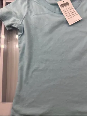 Brandy Melville Baby Blue Fitted T-Shirt With High Neck (Ready To Ship) thumbnail 5