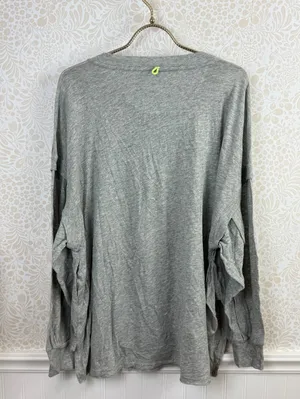 FP Movement Gray Oversized One Up Long Sleeve Shirt - Size - XS thumbnail 10