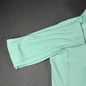The North Face Pullover‎ Womens Small Green Fleece 1/4 Zip Mock Neck Lightweight thumbnail 5
