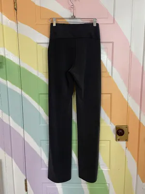 Lululemon Ribbed Softstreme Flare Leg Pants in Black Sz 4 🧡🎀 thumbnail 8