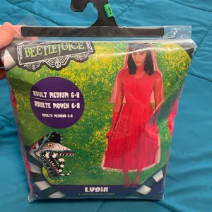 Adult beetlejuice Lydia costume M 6-8 thumbnail 1