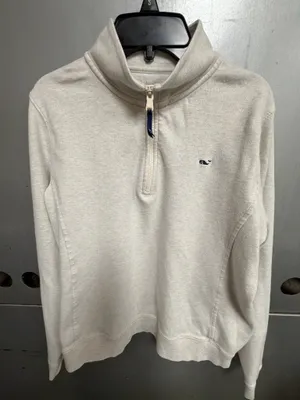 Vineyard Vines 1/2 Zip Pullover cream med thumbnail 1