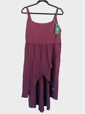 2X Halara Breezeful Asymmetric Crossover Hem 2-Piece Flowy Midi Quick Dry Dress thumbnail 3