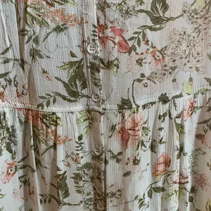 Frye L floral button down pockets Floral Maxi Dress thumbnail 6