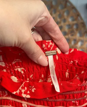 Free People Color My World Red Jumpsuit thumbnail 7