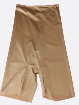 SPANX Slimplicity Mid-Thigh Shaper Shorts Nude Beige Size Medium thumbnail 1