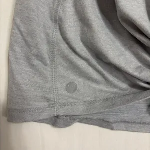 Yogalicious Tank Top Women M Gray Split Tie Back Racerback Workout‎ Yoga Running thumbnail 5