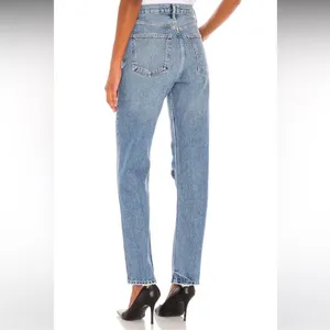 Agolde Women’s 90’s Pinch Waist Lineup Wash Distressed Straight Leg Jeans Sz 27 thumbnail 6