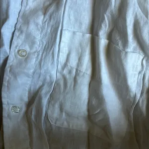 H&M White Classic Button Down Shirt thumbnail 3