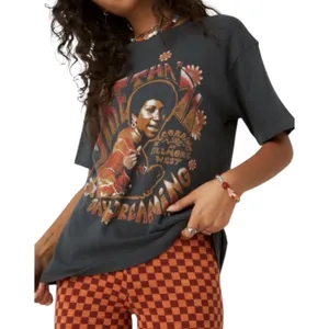 Daydreamer Gray Aretha Franklin Daydreaming Short Sleeve Graphic Tee Small thumbnail 1