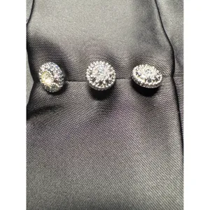 White House Black Market Black Embellished Crystal Button Ankle‎ Pants Womens 6 thumbnail 6
