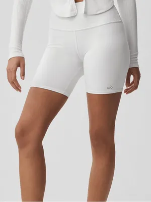 ALO 7" High-Waist Biker Short size small thumbnail 1