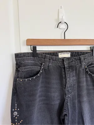 Free People Cooper Studded Boyfriend Jeans thumbnail 5