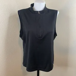 Vtg Patagonia Regulator Vest Polartec Black Half 1/2 Zip Made USA Women’s? Sz M thumbnail 3