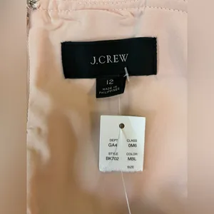 J.CREW NWT‎ $168 Square Neck A-Line Lined Blush Dress in Gramercy Twill Size 12 thumbnail 5
