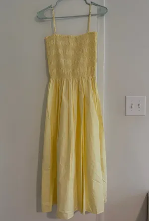 Georgie Midi Dress Yellow Size XS thumbnail 3