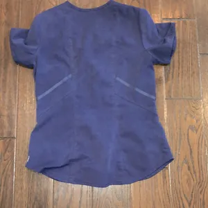Greys anatomy blue nurses scrub top size small thumbnail 5