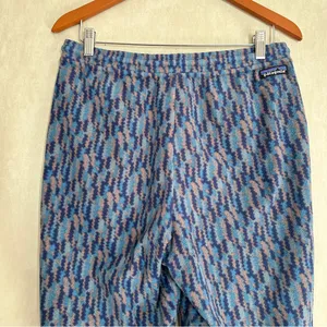Patagonia Women’s Micro D Joger Fleece Pants Pull On Drawstring in Trees Ikat M thumbnail 6