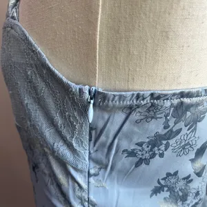 Cider Floral Jacquard‎ Corset Mini Dress in Baby Blue Size Large thumbnail 6