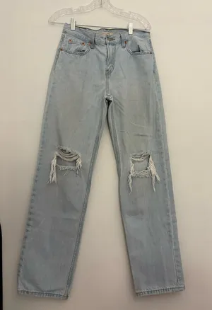 Levi’s Low Pro Straight Jeans Size 26 Blue thumbnail 1