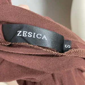 Zesica Dress Off One Shoulder Dropped Waist Brown Clingy Fitted Small Sleeveless thumbnail 11