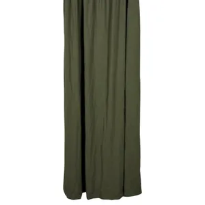 Lovestitch Smocked Ruffle Solid Maxi Dress Olive Green Boho Stretch Size S thumbnail 3