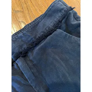Loft navy fringe straight leg pant size xs thumbnail 5