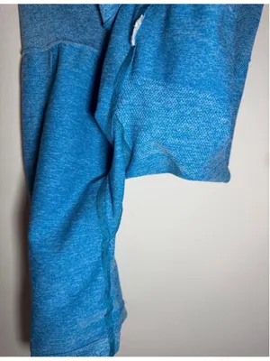 Gymshark Seamless Bike Shorts Blue thumbnail 7