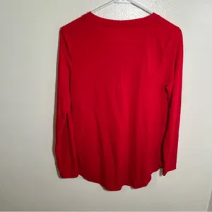 Isabel Maternity Women's Size Small Santa Baby Holiday Graphic Long Sleeve Tee‎ thumbnail 6