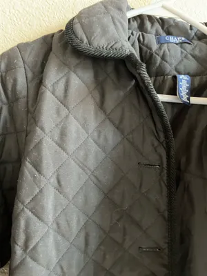 Small black Chaps quilted jacket  thumbnail 5