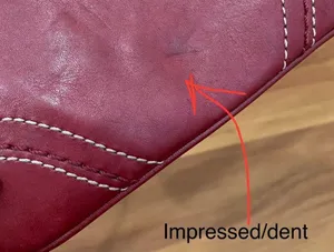 Coach Red Wine Leather Wristlet Small thumbnail 8