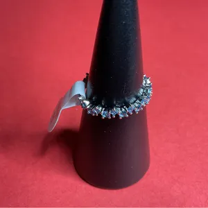 Bomb Party RBP5949 “Love on the Weekend” LC Spinel on Rhodium Size 10 Ring NWT thumbnail 2