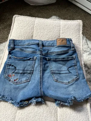 American Eagle Outfitters Embroidered Jean Shorts thumbnail 7