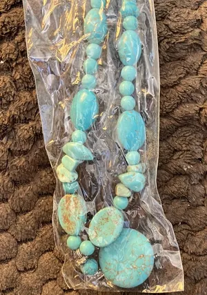 FINAL MARKDOWN Turquoise like necklace thumbnail 1