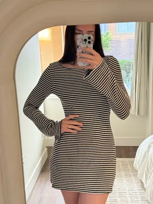 Striped Princess Polly Mini Dress thumbnail 2
