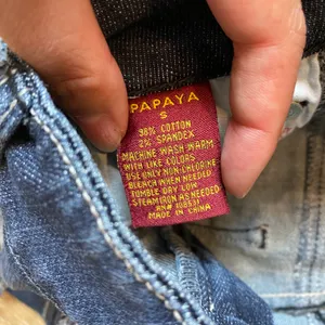 Papaya Y2K side zip low rise jean shorts thumbnail 4
