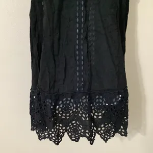 Johnny Was Pippa Tunic Small Black Eyelet Lace Boho Summer‎ Witchy Whimsigoth thumbnail 6