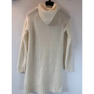 Old‎ Navy Ivory Longline Hooded Cardigan Sweater Cable Knit Button Front M Ivory thumbnail 4