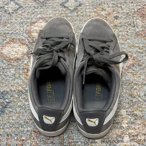 Puma Women's Gray and White Sneakers thumbnail 4
