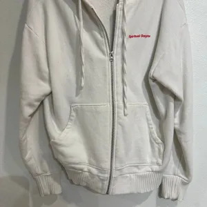 Spiritual Gangster Palm Finn Zip Hoodie Stone Rainbow Sz M thumbnail 5