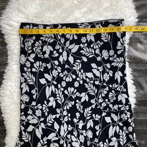My Michelle Black White Floral Midi Asymmetrical Ruffle Hem Skirt Boho Grunge thumbnail 7