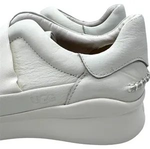 Women’s UGG Libu Stretchy White Leather Slip On Sneakers Sz 8.5 Elastic Narrow thumbnail 6