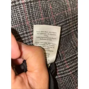 Aritzia Wilfred Dorine Front Wrap Wool Cashmere Mini Skirt plaid sz 6 #780 thumbnail 8