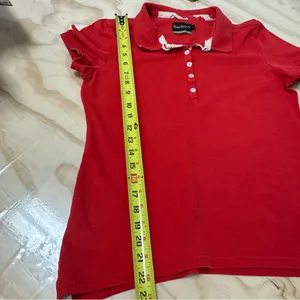 Barbour Women’s Classic Red Polo T-shirt Shirt Cotton‎ Sz 10 thumbnail 11