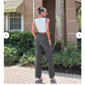 OQQ gray trouser pants size small thumbnail 5